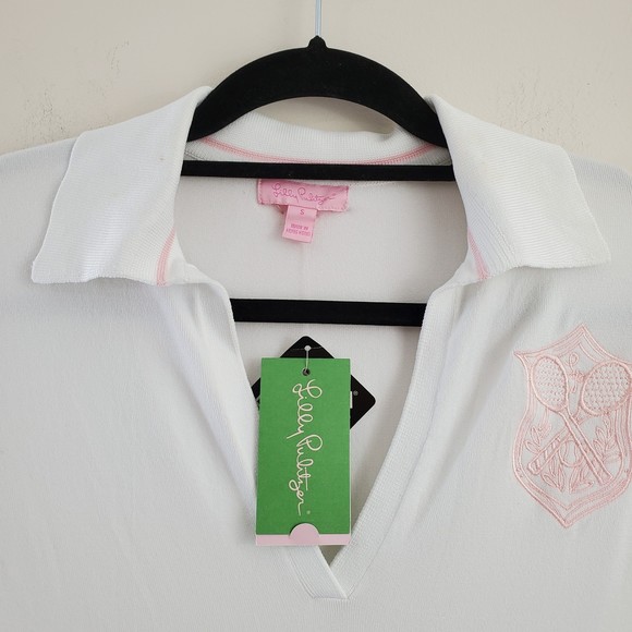NWT Lilly Pulitzer Miss Kelly Tennis Dress Pleated Drop Waist Knit Polo Shirt S - Picture 4 of 12